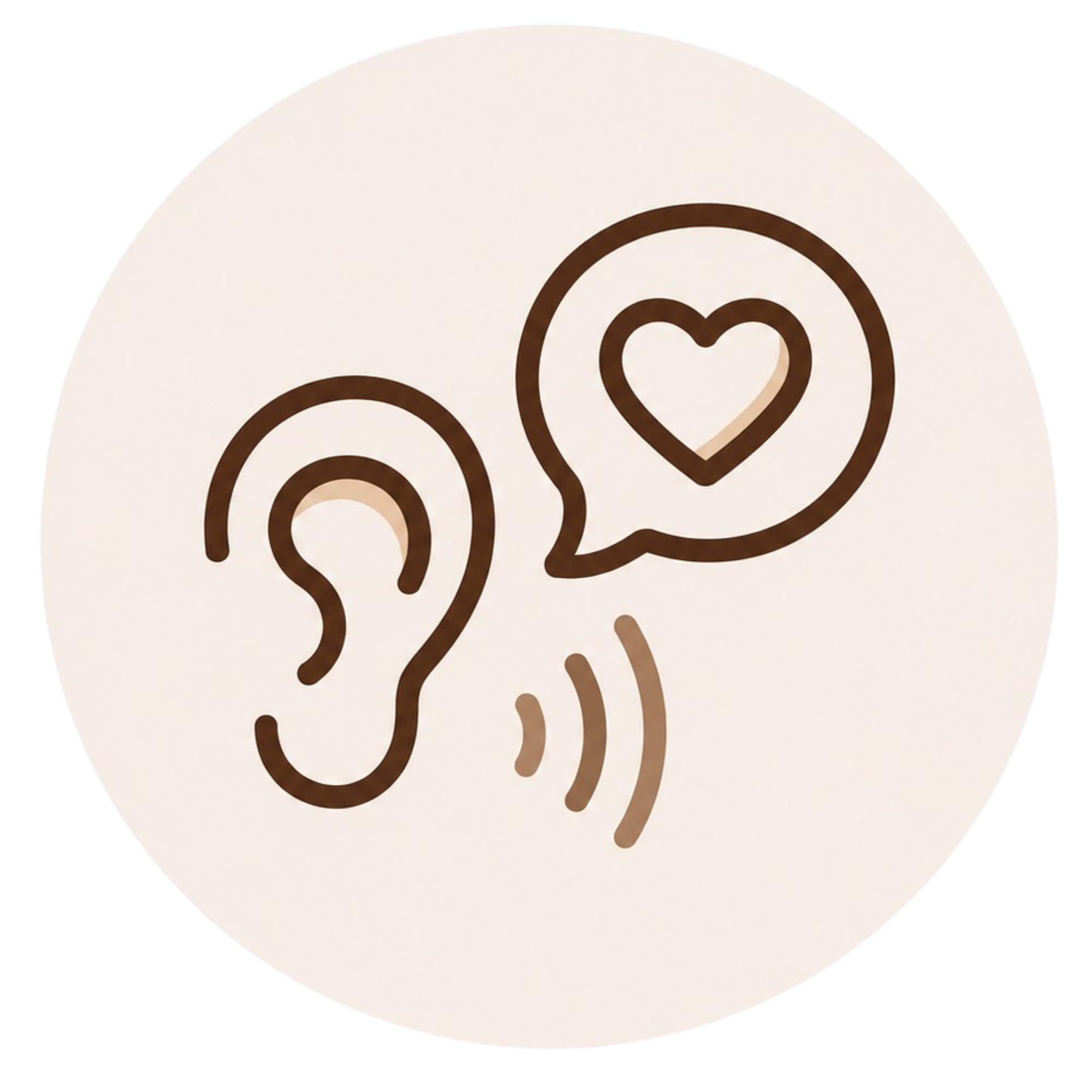 Icon representing patients and families being heard